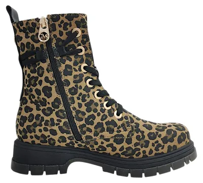 Imagen del producto de Zapatos de mujer de la marca Marco Tozzi, tipo botín con cordones, color beige, para uso casual