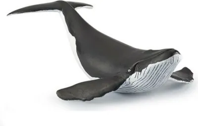 Produktbild von Papo Buckelwal-Kalb, 3 Jahr(e), Marine life, Schwarz, Weiß, PVC