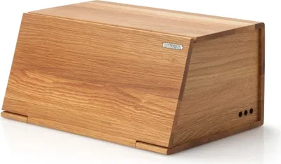 Produktbild von Continenta Brotkasten, Brotbox, Brotbehälter, Brotkiste, Eichenholz, 40 x 26 x 18.5 cm, 4160