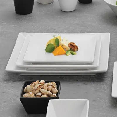 Obrázek produktu pro Bílý kameninový předkrmový nebo dezertní talíř - D 18 cm - Quadro