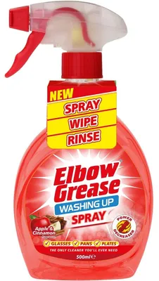 Obrázok produktu pre Elbow Grease - Sprej na Umývanie Riadu - Dishwashing Spray - Jablko a Škorica - 500ml