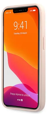 Produktbild von GUESS Hard Cover 4G Big Metal Logo Pink, für Apple iPhone 13 Pro / 13, GUHCP13L4GMGPI