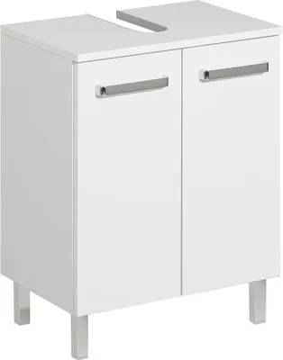 Produktbild von Waschtisch-Unterschrank WARSCHAU-66 in weiß glänzend - B/H/T: 50/62/33cm