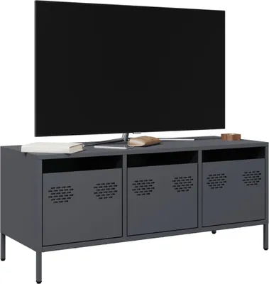 Obrázok produktu pre Maison Exclusive - TV skrinka antracitová 101,5x39x43,5 cm Valcovaná za studena oceľ