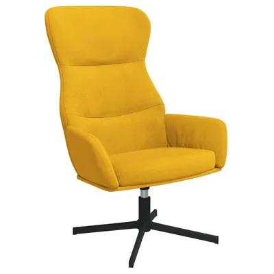 Immagine prodotto di vidaXL Poltrona relax in velluto giallo senape