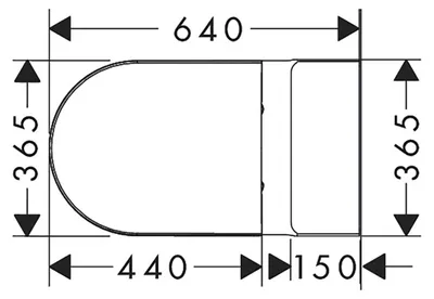 Imagen del producto de Juego de inodoro de pie EluPura Original S de hansgrohe, con salida horizontal/vertical, sistema de descarga AquaChannel, con cisterna y asiento de inodoro integrados, color blanco