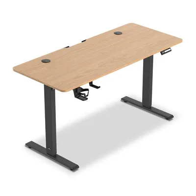 Image de Bureau Offy Ryva en chêne/noir pour ascenseurs