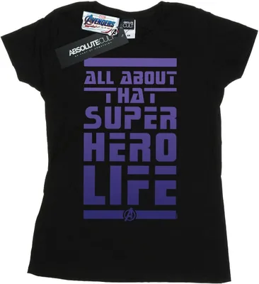 Produktbild von Marvel - "Avengers Endgame Superhero Life" T-Shirt für Damen BI6176 (L) (Schwarz)