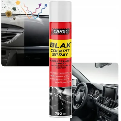 Produktbild von K2 CARSO BLAK Cockpit-Spray für matte Kunststoffoberflächen im Auto, 750 ml, C407FR
