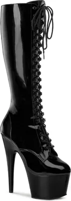 Produktbild von Pleaser - Gogo Schnürstiefel ADORE-2023 schwarz lack Gr.42,5