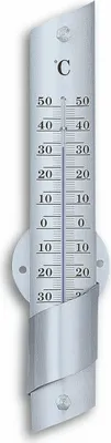 Obrázok produktu pre TFA - Analoges Innen-Außen-Thermometer aus Aluminium 12.2029 - silber