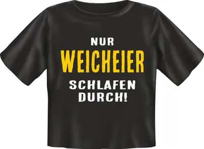 Produktbild von Baby-Shirt - Textilien - Nur Weicheier schlafen durch