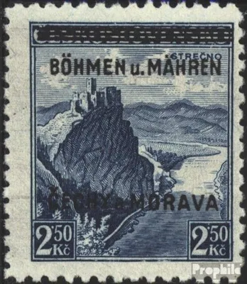 Produktbild von Briefmarken Böhmen und Mähren 1939 Mi 15 postfrisch Aufdruckausgabe