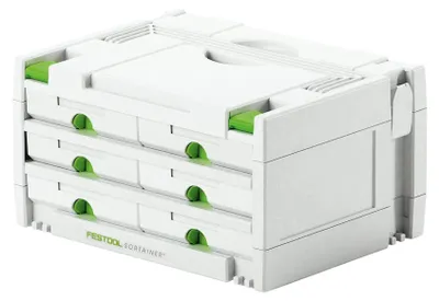 Productafbeelding van Festool SYS 3-SORT/6 SORTAINER Systainer gereedschapskoffer organizer ( 491984 ) 395 x 295 x 210 mm 6 laden