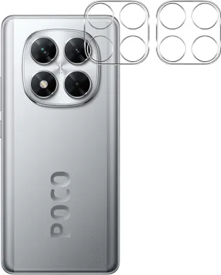 Obrázek produktu pro Ochrana fotoaparátu pro Xiaomi Poco X7 5G [2 kusy] Ochranná fólie na fotoaparát Průhledná fólie z tvrzeného skla Fólie na zadní stranu objektivu proti poškrábání Ochranná fólie na objektiv Phonillico®