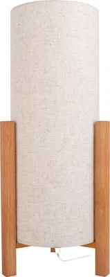 Produktbild von Näve Leuchten Tischleuchte "MATILDA" H: 52cm leinen/natur Tischleuchte "MATILDA" H: 52cm leinen/natur Tischleuchten - Tischleuchte "MATILDA" H: 52 cm leinen, Tischlampe im Scandi Style, aus Holz in natur, 52 cm hoch, Ø 22 cm, E27-Fassung – Schnurschalter