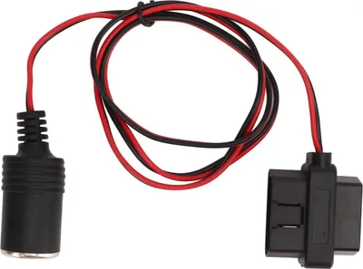 Obrázek produktu pro Adaptér do zapalovače cigaret pro OBD2, 16-pinový T-konektor, napájecí kabel pro automobily s rozhraním OBD