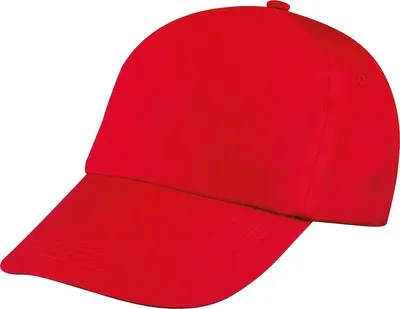 Produktbild von Baumwoll Basecap 5 Panel / Farbe: rot