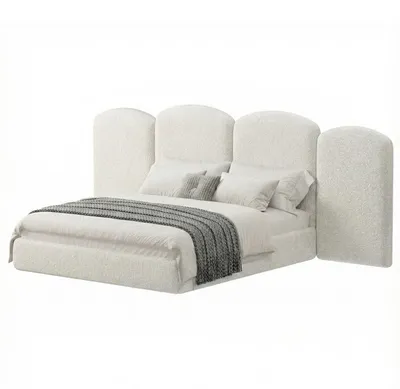Zdjęcie produktu dla Łóżko tapicerowane DreamLux Ravello 120 x 200 cm ze stelażem i pojemnikiem na pościel tkanina Abriamo 4