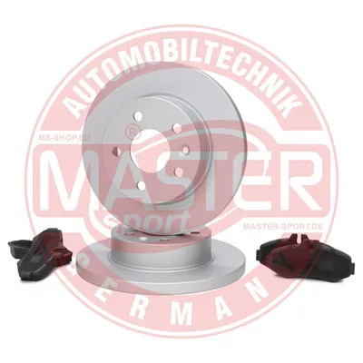 Produktbild von 2X Bremsscheiben + Bremsbeläge Vorne