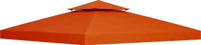 Immagine prodotto di Fortuna Lai Tettoia di ricambio per gazebo in metallo 3x3 m Gazebo da giardino Rosso ruggine Poliestere, resistente alle intemperie e durevole