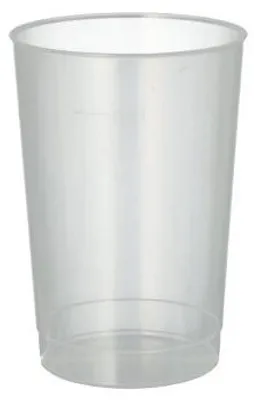 Produktbild von 1600 Mehrwegbecher Plastikbecher (PP), 0,2 l Ø 6,8 cm · 9,8 cm transluzent unzerbrechlich