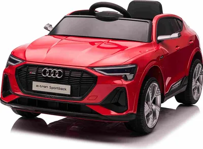 Produktbild von Elektrisches Kinderauto Audi E-tron Sportback 12V, rot, breiter Einzelsitz mit Dreipunkt-Sicherheitsgurt, 2,4 GHz Fernbedienung, USB/AUX-Eingang, Federung, Lithiumbatterie, LED-Beleuchtung, 2 x 25W Motor, ORIGINALE Lizenz