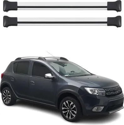 Produktbild von Dachträger Grundträger Gepäckträger für Dacia Sandero Stepway 2012-2020 Alu Grau