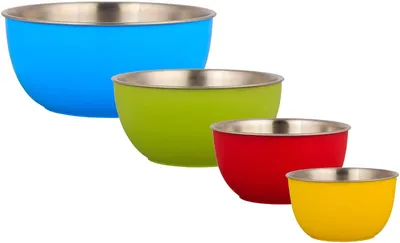 Produktbild von Origin Outdoors Edelstahl Schüssel-Set, 4 Stk