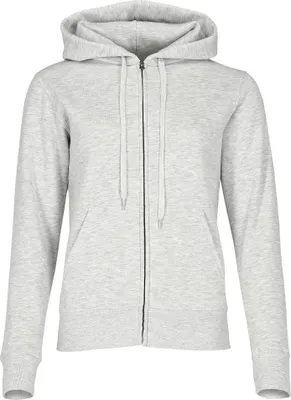 Produktbild von LADIES PREMIUM HOODED SWEAT JACKET | Damen Hoodie – Kapuzenjacke mit doppellagiger Kapuze, verdecktem Reißverschluss & femininer Passform