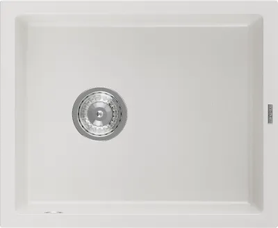 Produktbild von Mexen Pedro 1-Becken-Granit-Spüle 560 x 460 mm, Weiß - 6508561000-20