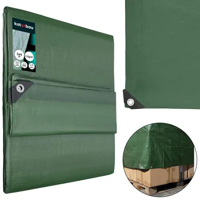 Image de KOTARBAU® Bâche de Protection Extérieur 3 x 4 m Vert Olive 110 g/m² Polyéthylène Bâche Anti UV Bache Remorque Bache Impermeable Exterieu, productTiles.product.images.aiGenerated