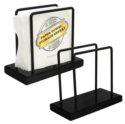 Serviettenhalter Metall schwarz 16,2x15,3x15,3 cm modern