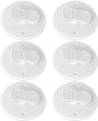 Produktbild von Duschvorhang Clips 6 Stück - Winddicht und Wasserdicht, Klemmen ohne Bohren