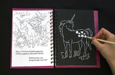 Produktbild von Kreativ-Kratzelbuch: Einhörner