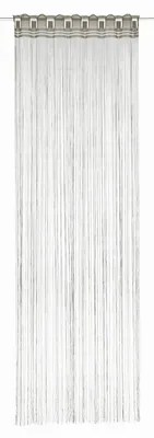 Produktbild von Fransenstore mit Stangendurchzug von Albani: Größe (HxB): 245x90cm Farbe: Grau