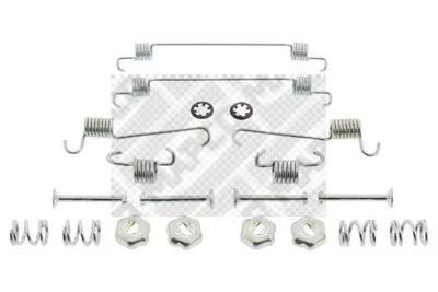 Produktbild von MAPCO Zubehörsatz Bremsbacken 9153 Hinten passend für PEUGEOT 106 II Schrägheck (1A, 1C)