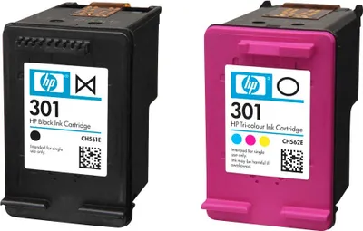 Obrázok produktu pre Čierna + farebná atramentová kazeta HP 301