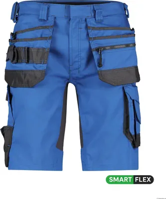 Produktbild von Dassy Stretch-Arbeitsshorts Trix 250083 PESCO41 Gr. 46 azurblau/anthrazitgrau