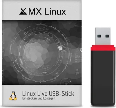 Produktbild von USB-Live Stick: Linux MX OS mit 64 Bit 32 GB USB 3.0
