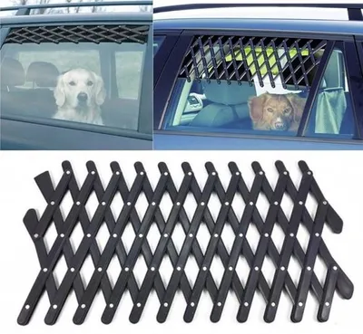 Produktbild von Auto Fenstergitter Lüftungsgitter Hund Frischluftgitter Hitze Luftzirkulation Hundegitter