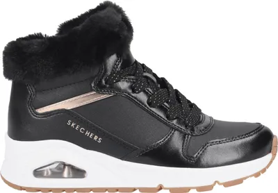 Immagine prodotto di Skechers warm lining UNO, pelle liscia, nero, bambini