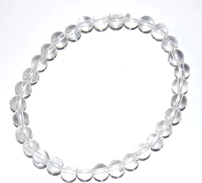Produktbild von Edelstein-Armband, Kugeln, Bergkristall, Ø 6 mm