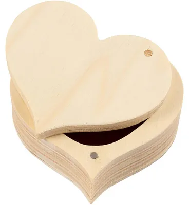 Produktbild von Holzdose, H 4 cm, B 9 cm, 1 Stk [HOB-56129]