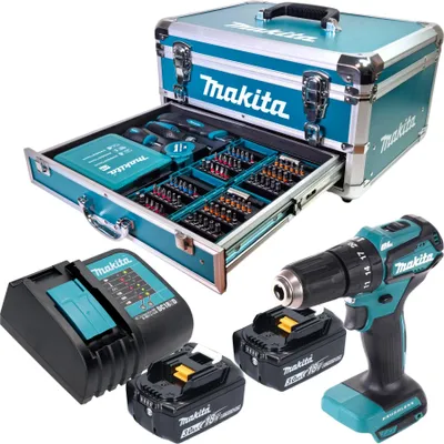 Obrázek produktu pro Akumulátorová příklepová vrtačka Makita DHP 483 Z 18 V 40 Nm Brushless Solo - bez akumulátoru, bez nabíječky