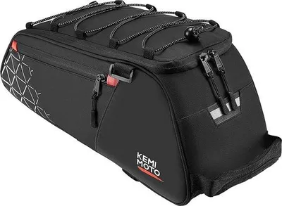 Produktbild von Famanu Fahrradtasche 8 Liter - 2-in-1 Gepäckträgertasche mit mehreren Fächern