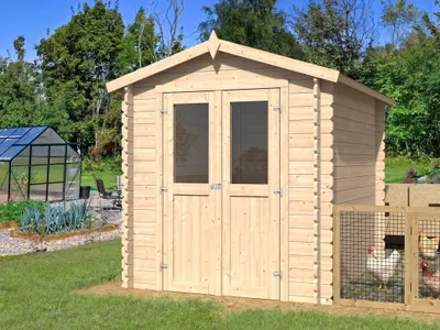 Produktbild von Gartenhaus BBH "Mini 2 D" 28 mm Satteldach