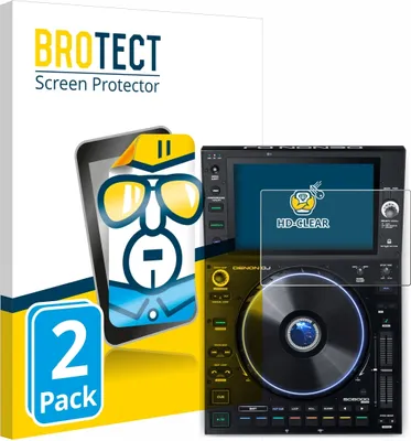 Produktbild von 2x Für Denon DJ SC6000 Prime Schutzfolie BROTECT Displayschutz Display Schutz Folie Klar Transparent