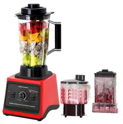 Obrázok produktu pre Elektrický mixér – multifunkčný stojanový mixér – 3 v 1 – 9500 W – 3 l + 1,5 l + 0,5 l – Viac ako 10 stupňov rýchlosti – 220 V
