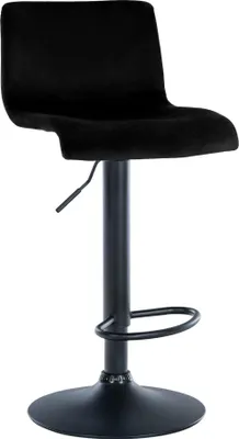 Produktbild von Samt-Barhocker – Verstellbarer Hocker – Hoher Sitzkomfort